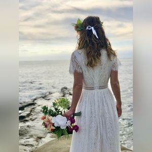 Boho Wedding dress medium